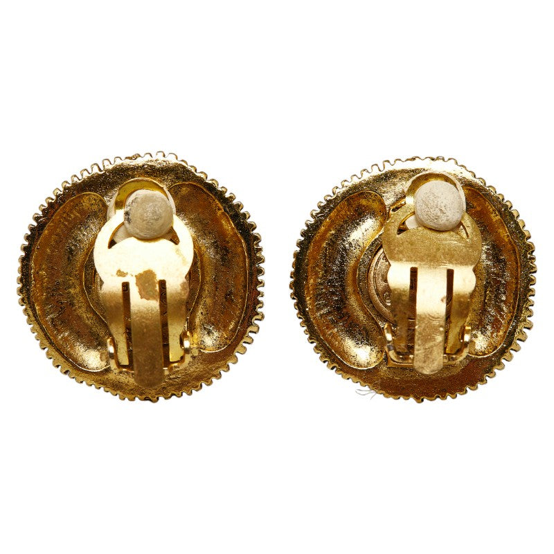 Top Quality Chanel Pearl Earrings Gold Plated Clip-on