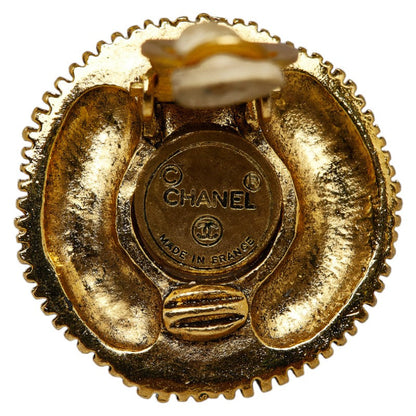 Top Quality Chanel Pearl Earrings Gold Plated Clip-on