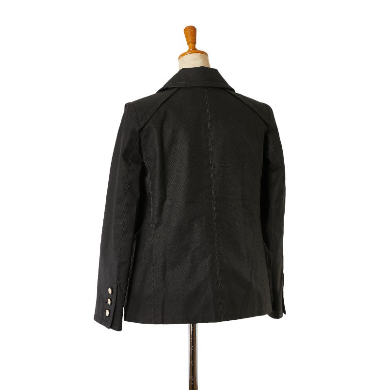 Top Quality Chanel Cotton Jacket Black 36 Women