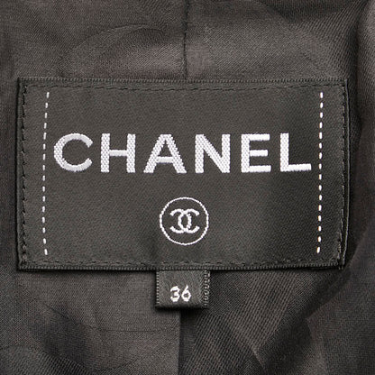 Top Quality Chanel Cotton Jacket Black 36 Women