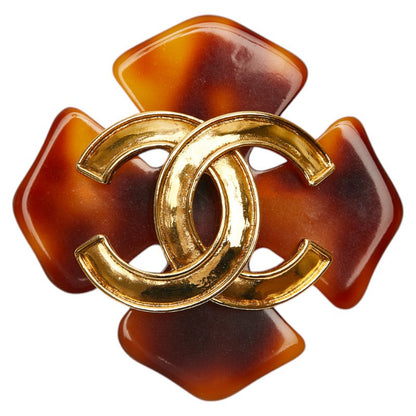 Top Quality Chanel Vintage Coco Mark Brooch Gold Plated