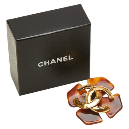 Top Quality Chanel Vintage Coco Mark Brooch Gold Plated