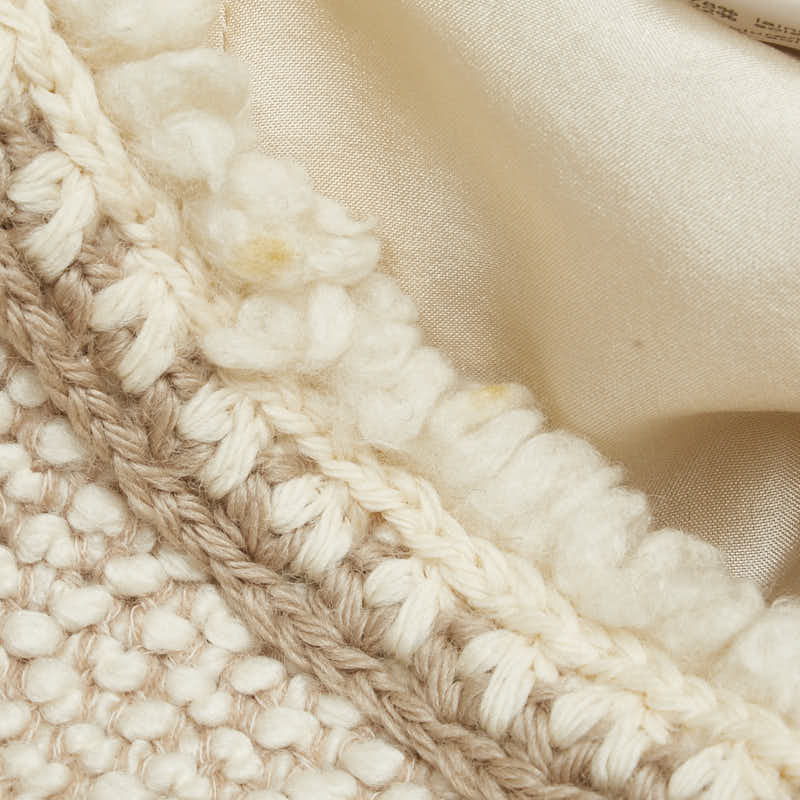 Top Quality Chanel Wool Silk Long Coat Beige