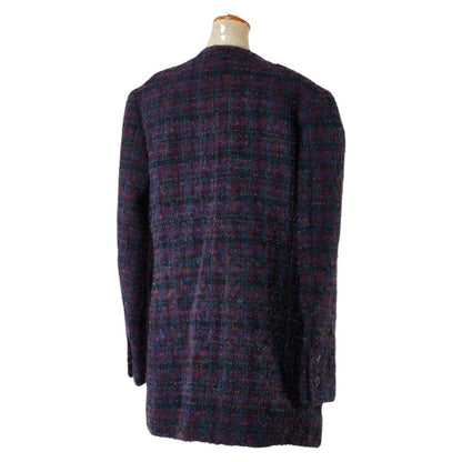 Top Quality Chanel Vintage Coco Mark Jacket Purple