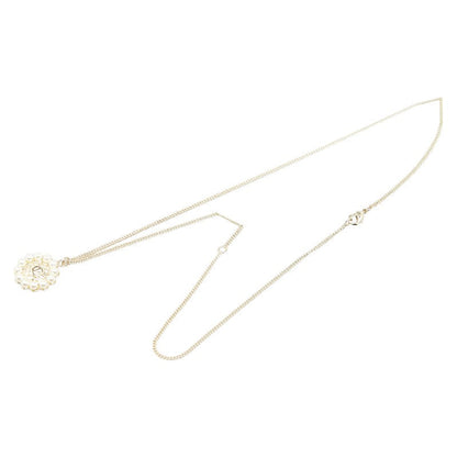 Top Quality Chanel Coco Mark Chain Necklace Gold Plated Pearl