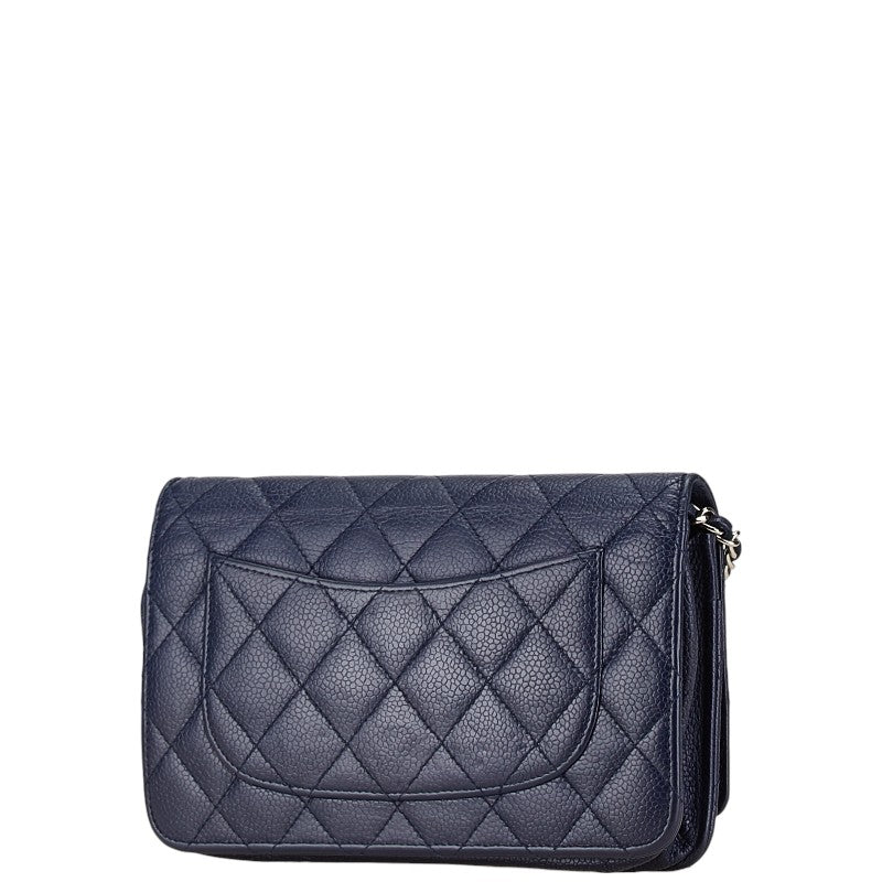 Top Quality Chanel Caviar Skin Chain Wallet Bag