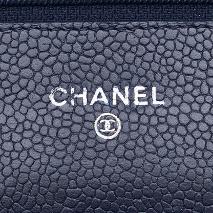 Top Quality Chanel Caviar Skin Chain Wallet Bag