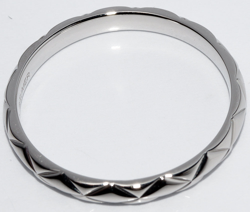 Top Quality Chanel Pt950 Matelasse Ring Small Model J2820