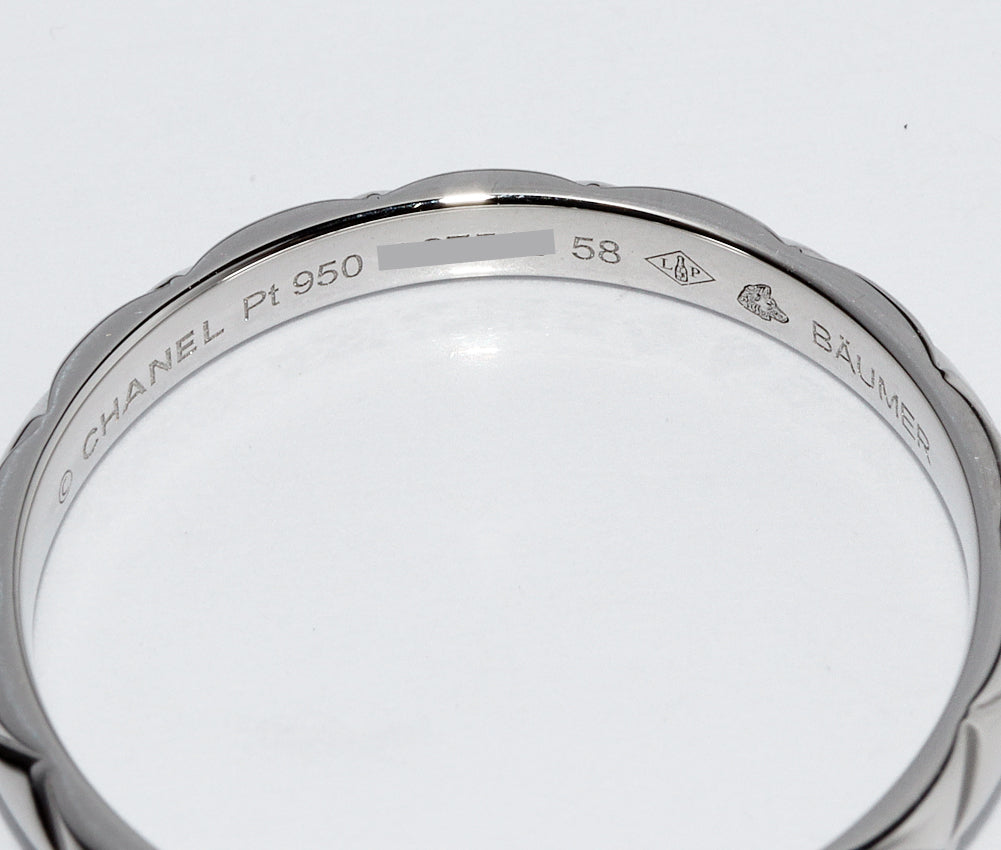 Top Quality Chanel Pt950 Matelasse Ring Small Model J2820