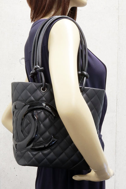 Top Quality Chanel Cambon Line Lambskin Enamel Shoulder Tote Bag A25167