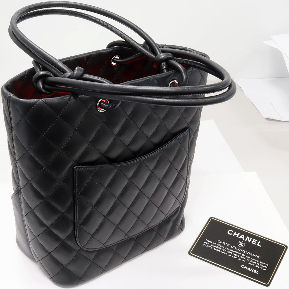 Top Quality Chanel Cambon Line Lambskin Enamel Shoulder Tote Bag A25167