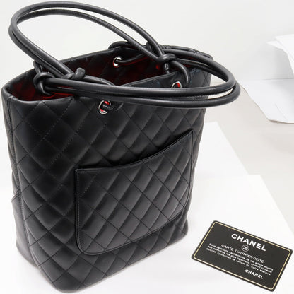 Top Quality Chanel Cambon Line Lambskin Enamel Shoulder Tote Bag A25167