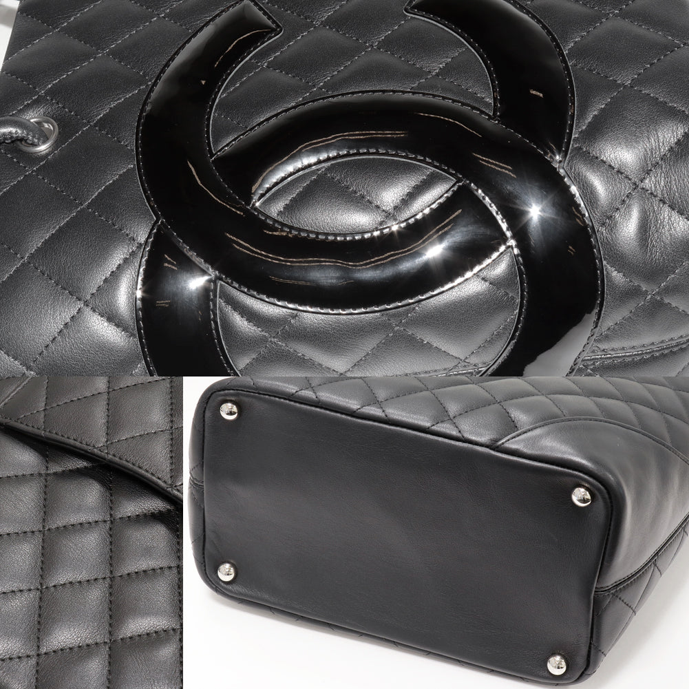 Top Quality Chanel Cambon Line Lambskin Enamel Shoulder Tote Bag A25167