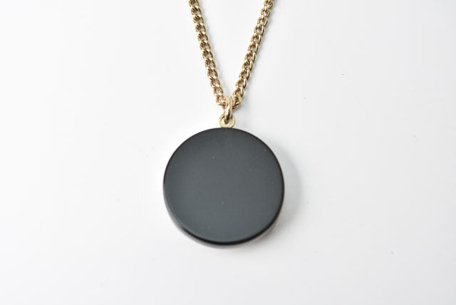 Top Quality Chanel Necklace/Pendant Coco Mark CC Rhinestone Gold/Black