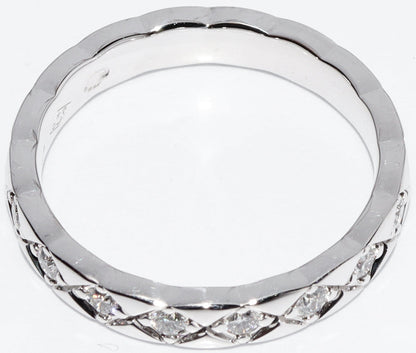 Top Quality Chanel K18WG Diamond Coco Crush Ring J11871