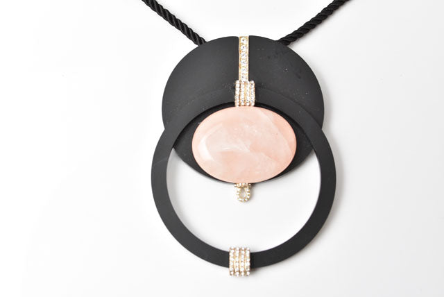 Top Quality Chanel Coco Mark Choker/Necklace Black/Gold Rhinestone Special Edition