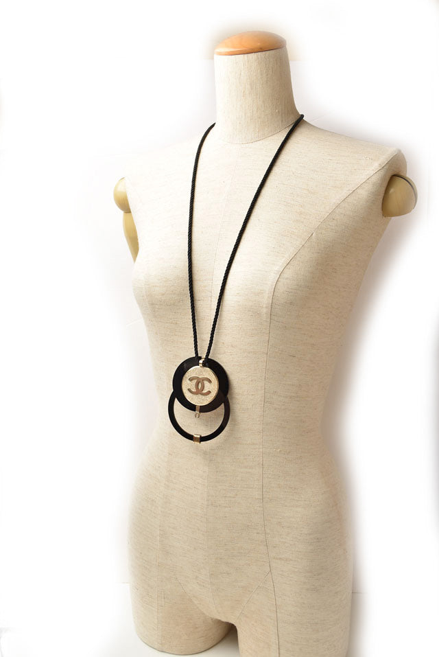 Top Quality Chanel Coco Mark Choker/Necklace Black/Gold Rhinestone Special Edition