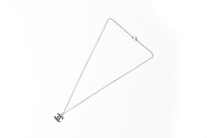 Top Quality Chanel Necklace/Pendant. Metal. Rhinestone. Black/Silver. New