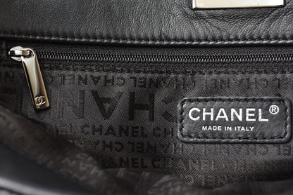Top Quality Chanel Patent Leather Tote Bag Vintage Quilted Black