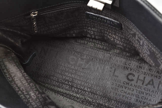 Top Quality Chanel Patent Leather Tote Bag Vintage Quilted Black