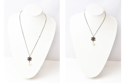 Top Quality Chanel 2way Necklace/Pendant with Coco Mark and Pearl Motif