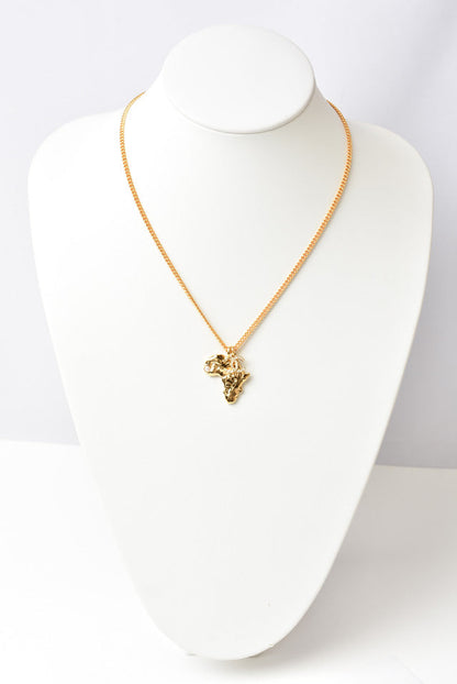Top Quality Chanel Necklace/Pendant Chain with African Motif. CC Rhinestones. Gold