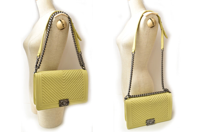 Top Quality Chanel Boy Lambskin 2way Chain Shoulder/Clutch Bag