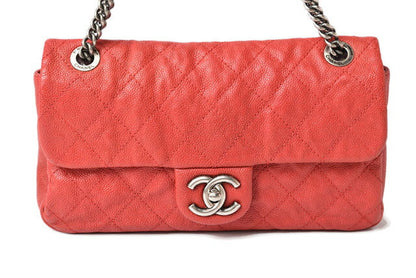 Top Quality Chanel Caviar Chain Shoulder Bag Red