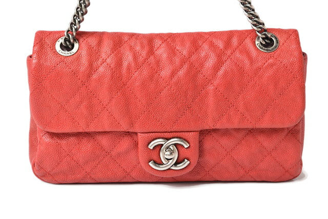 Top Quality Chanel Caviar Chain Shoulder Bag Red