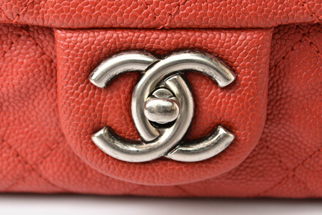 Top Quality Chanel Caviar Chain Shoulder Bag Red