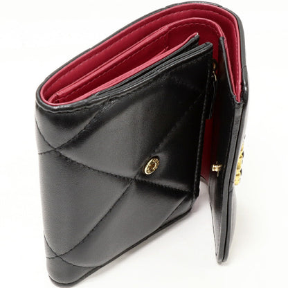Top Quality Chanel Lambskin Trifold Wallet Black