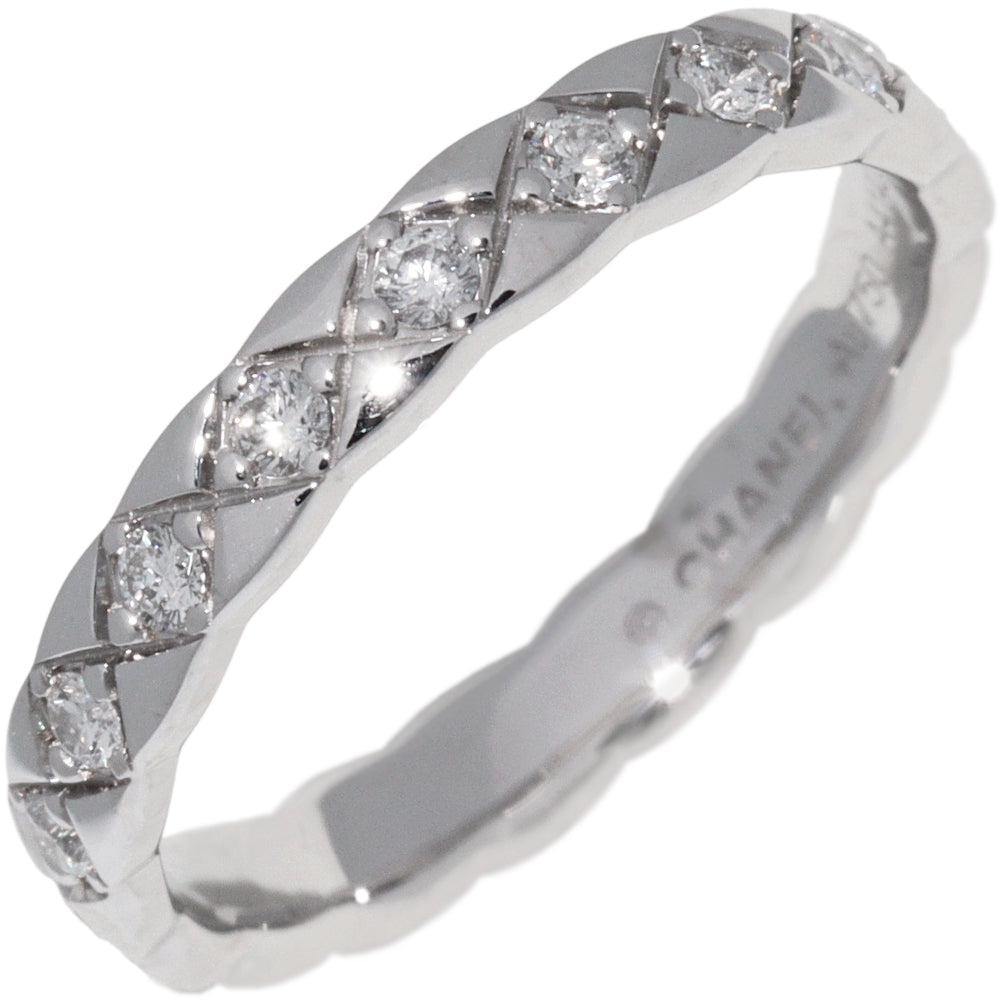 Top Quality Chanel K18WG Diamond Coco Crush Ring Mini Model