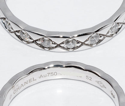 Top Quality Chanel K18WG Diamond Coco Crush Ring Mini Model