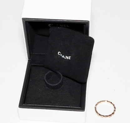 Top Quality Chanel K18PG Diamond Ring Full J4134