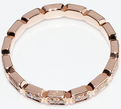 Top Quality Chanel K18PG Diamond Ring Full J4134