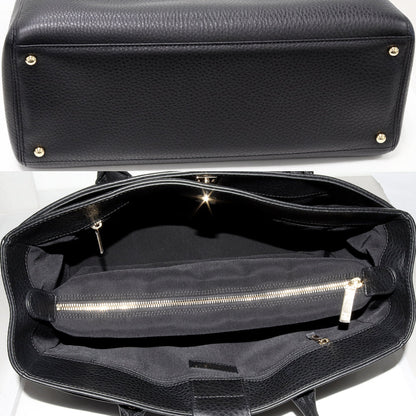 Top Quality Chanel 2WAY Tote Bag Soft Caviar Skin Black