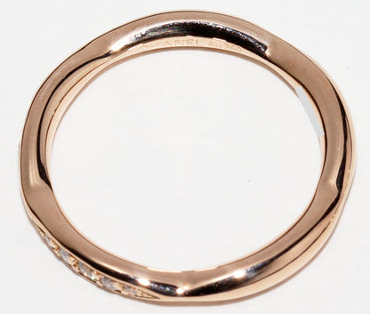 Top Quality Chanel K18PG Diamond Camellia Collection Half Eternity Ring