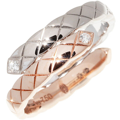 Top Quality Chanel K18 Gold Diamond Coco Crush Ring