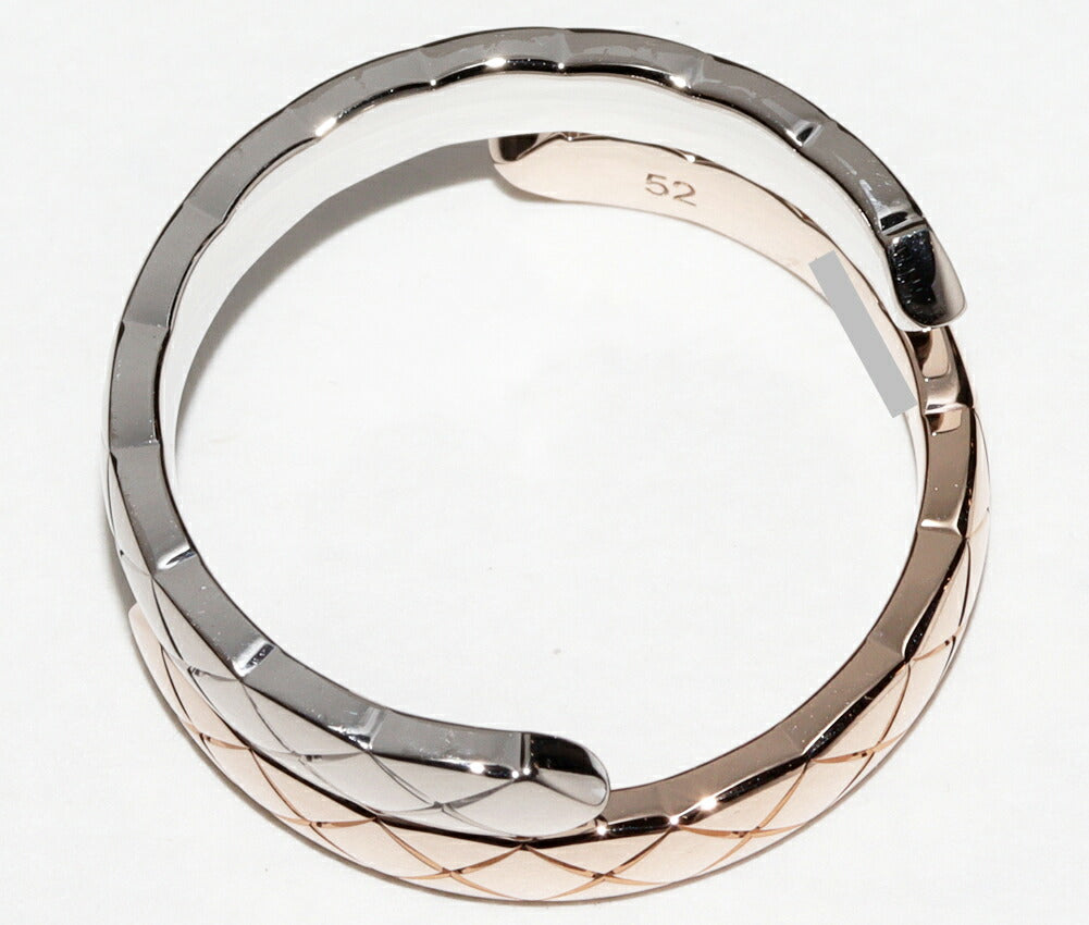 Top Quality Chanel K18 Gold Diamond Coco Crush Ring