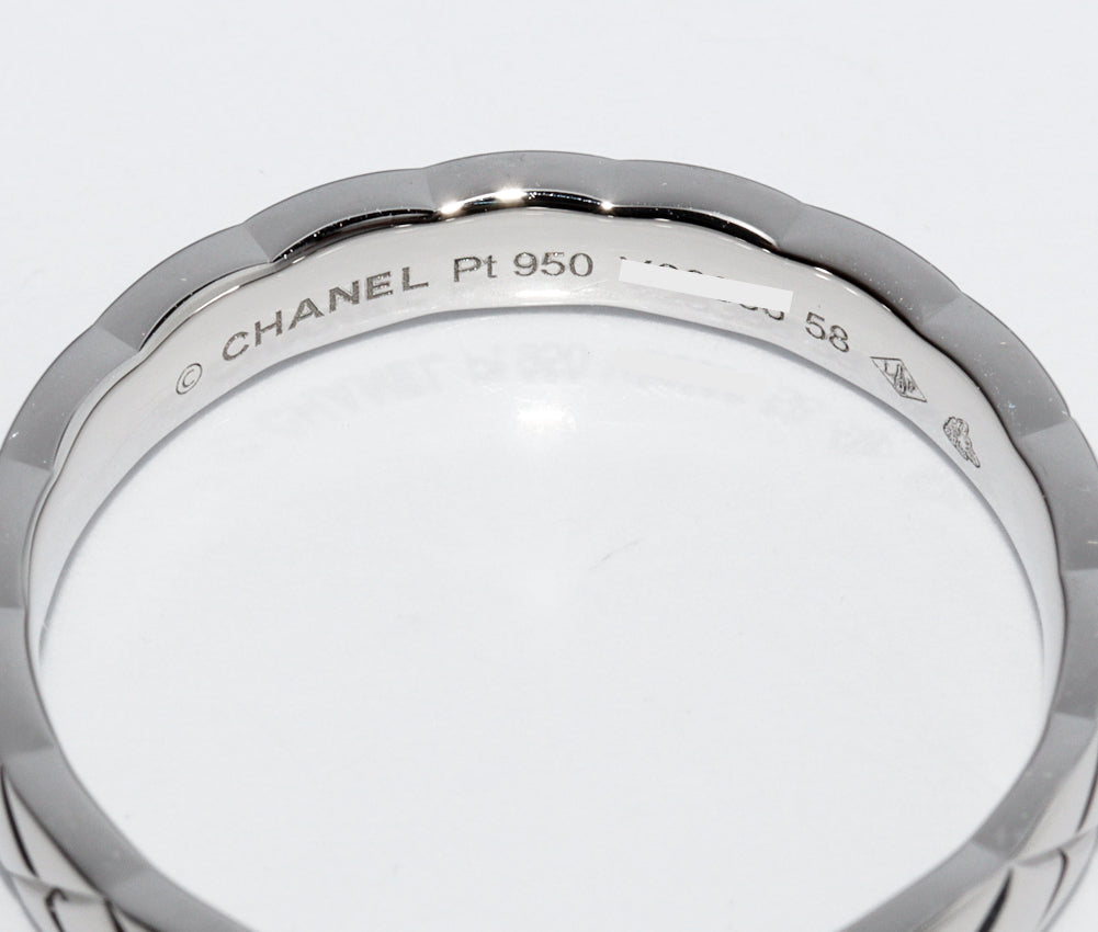 Top Quality Chanel Pt950 Coco Crush Ring Medium Model J10570