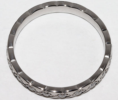 Top Quality Chanel K18WG Diamond Coco Crush Ring Mini Model J11871