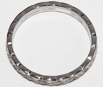 Top Quality Chanel K18WG Diamond Coco Crush Ring Mini Model J11871