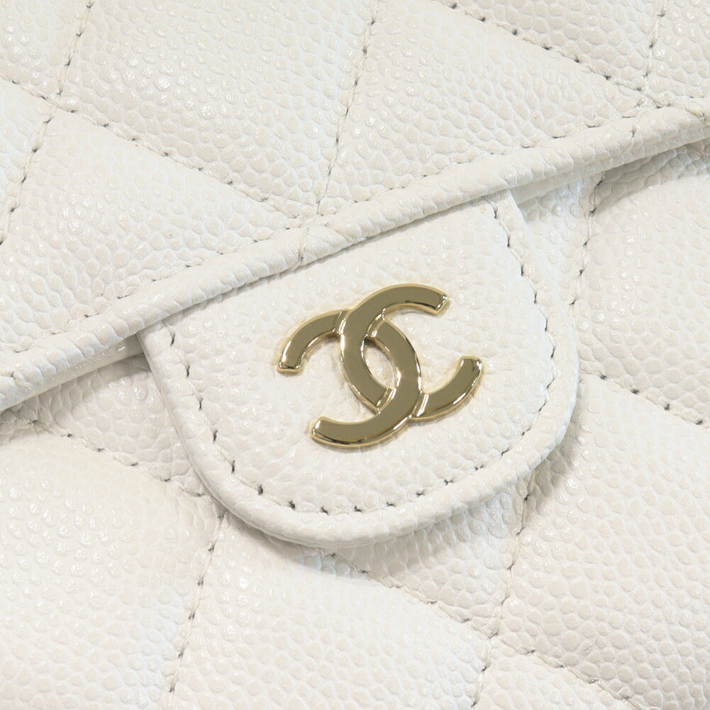 Top Quality Chanel Caviar Skin Bifold Wallet Matelasse Medium Classic Flap AP0232