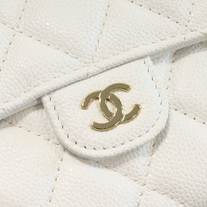 Top Quality Chanel Caviar Skin Bifold Wallet Matelasse Medium Classic Flap AP0232