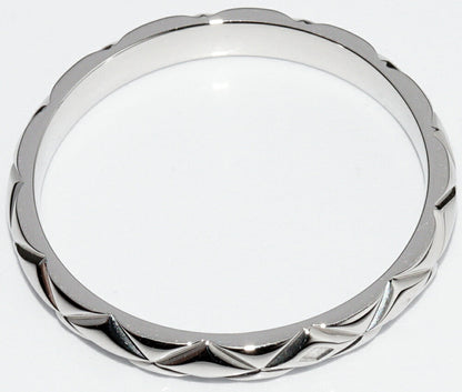 Top Quality Chanel Pt950 Matelasse Ring Small Model J2820