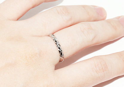 Top Quality Chanel Pt950 Matelasse Ring Small Model J2820