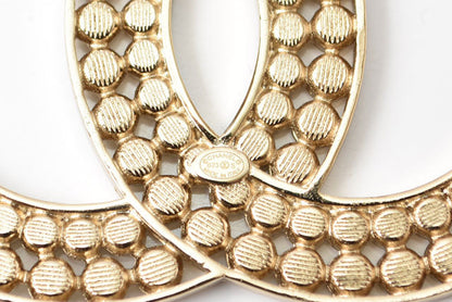 Top Quality Chanel Brooch Coco Mark Rhinestone Gold