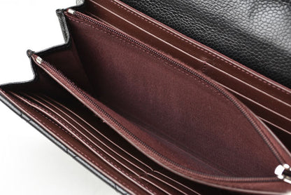 Top Quality Chanel Caviar Skin Long Wallet Timeless Classic Matelasse AP0241