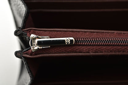Top Quality Chanel Caviar Skin Long Wallet Timeless Classic Matelasse AP0241