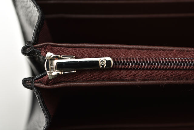 Top Quality Chanel Caviar Skin Long Wallet Timeless Classic Matelasse AP0241